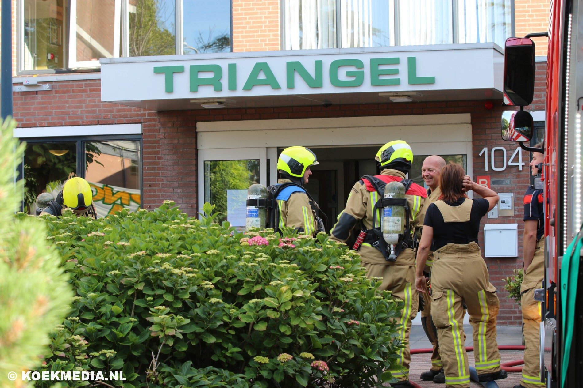 Brand in verzorgingstehuis Triangel in De Lier.