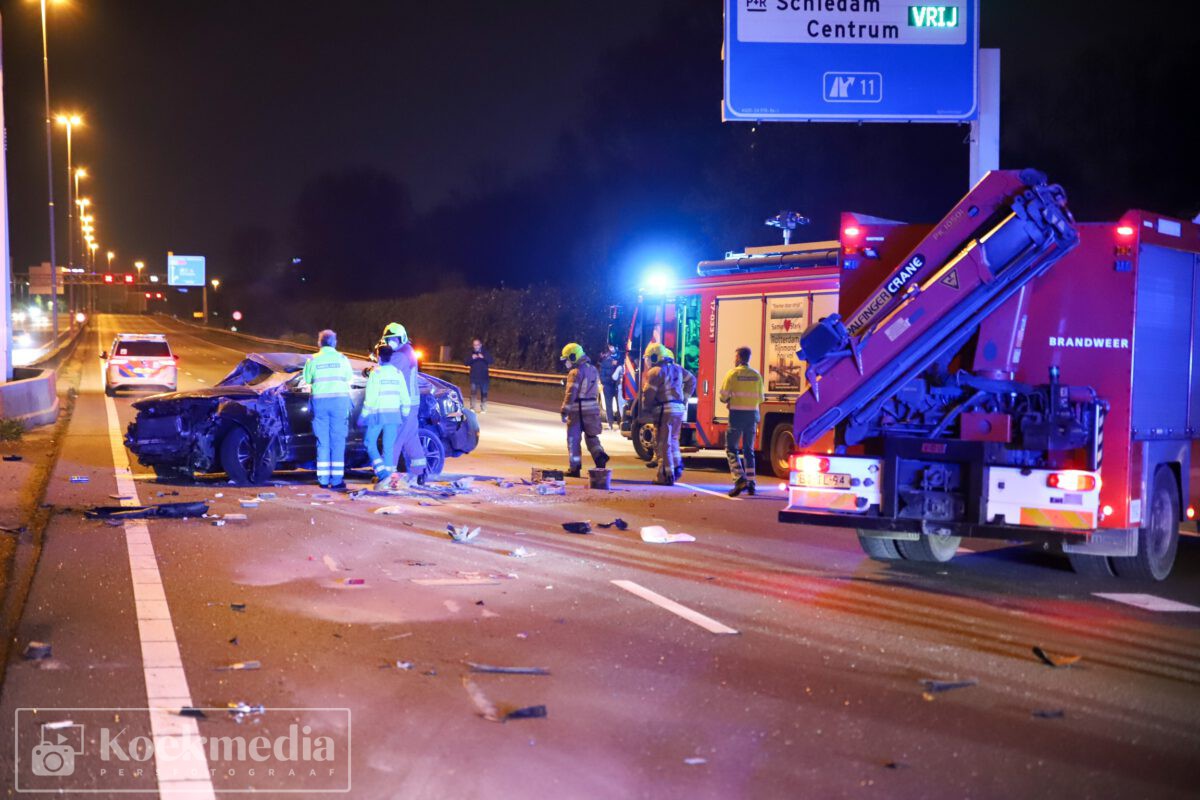 Dodelijk ongeval op de A20 bij Schiedam