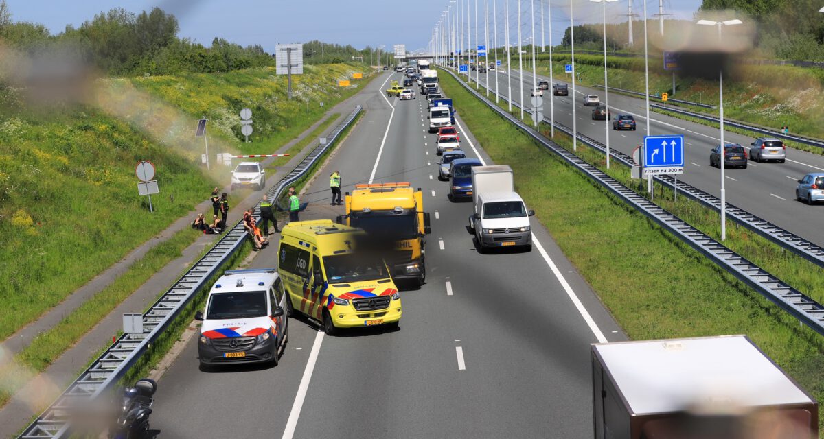 Ongeval tussen 2 auto’s op de A4 Schipluiden