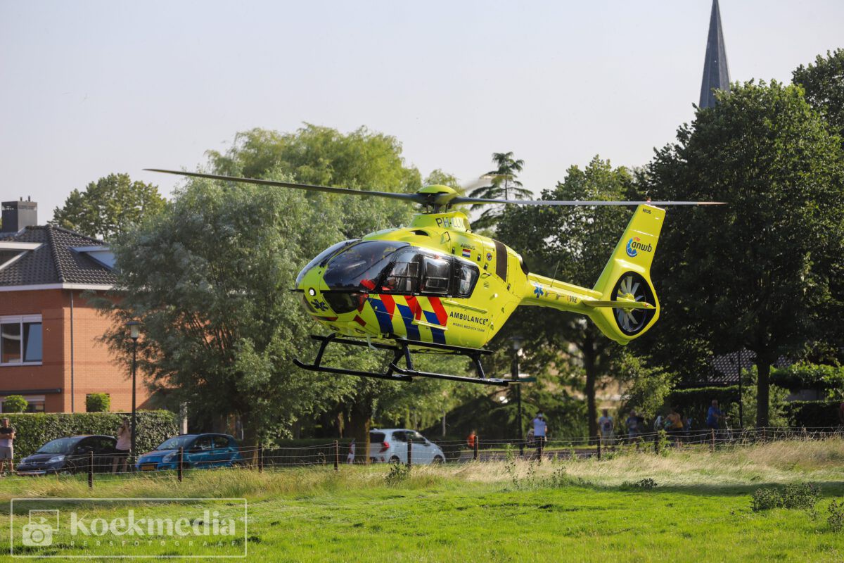 Traumahelikopter ingezet bij medische noodsituatie van een baby