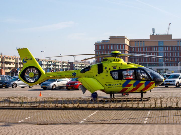 Traumahelikopter ingezet bij brand in Reinier de Graaf Ziekenhuis Delft