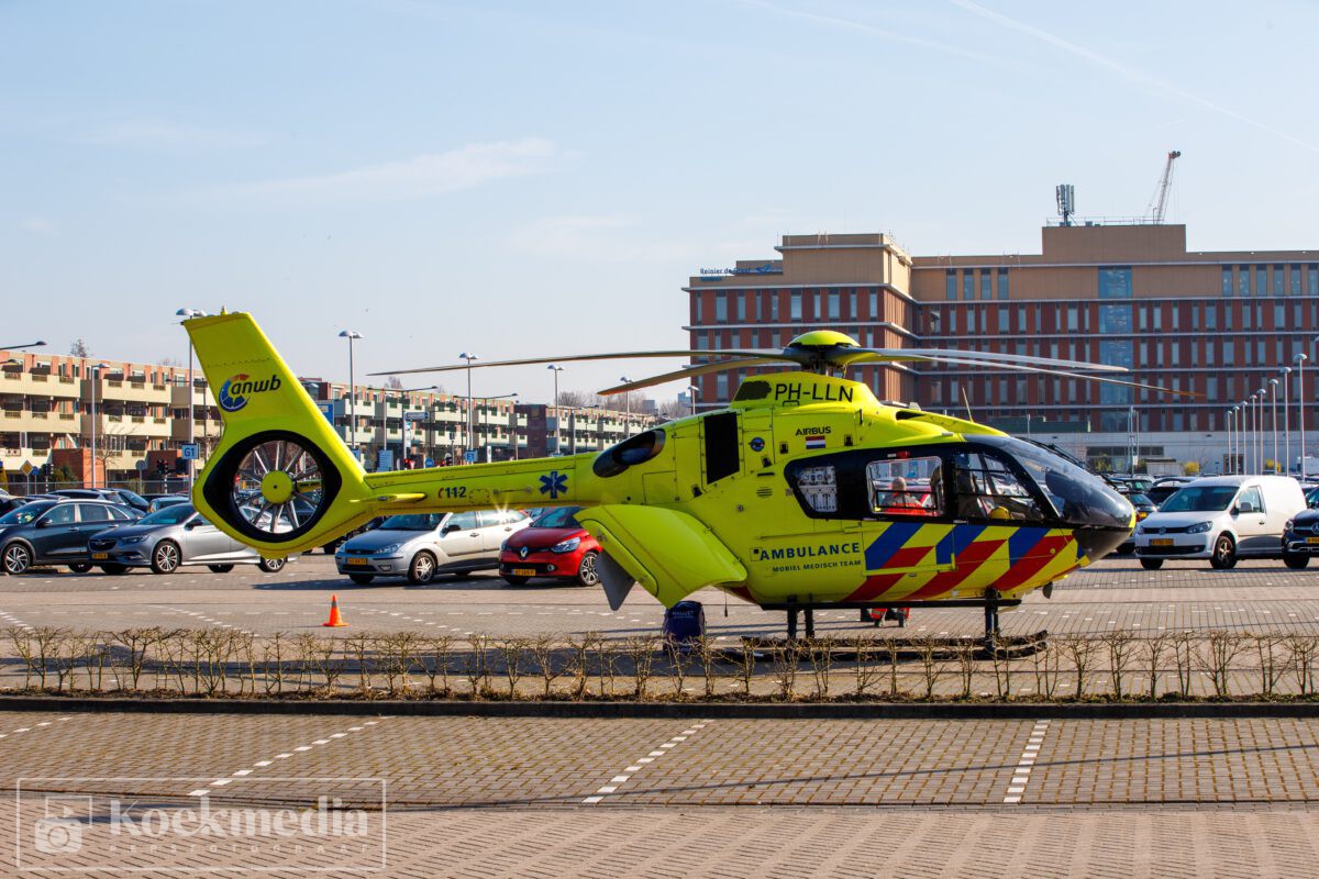 Traumahelikopter ingezet bij brand in Reinier de Graaf Ziekenhuis Delft